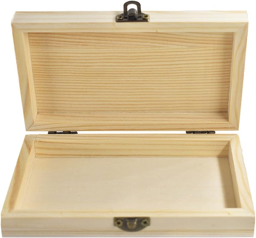 Kentop - Caja de madera con tapa, universal, multiusos, caja de regalo: Amazon.es: Hogar