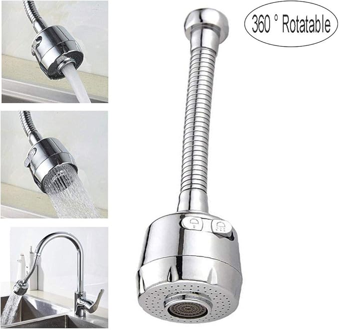 Volwco Kitchen Faucet Extender,Swivel Faucet Aerator 360 Degree Sink