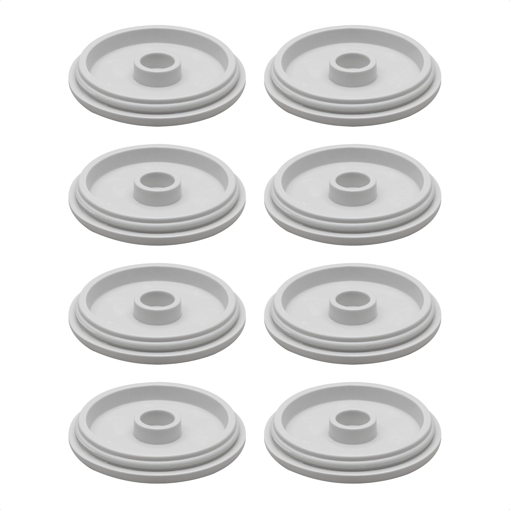 WAGNER QuickClick® Plastic glides furniture glides chair glides replacement I 8pcs. set replacement glides exchangeable - plastic HYPER - Ø 40 mm - for base Ø 40 mm - Made in Germany - 15833700