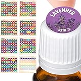 Illustrated Young Living Essential Oil Labels - All 2018 Young Living Single Oils Blends + Blanks - 576 Cap Stickers For ml Roller Bottles, Aromatherapy Set, Organizer Storage Case, Wooden Box