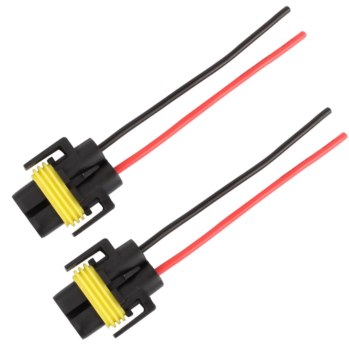 TOMALL H11 H8 880 Headlight Female Sockets Adapter For LED Xenon Headlight Fog Light Bulbs (Pack