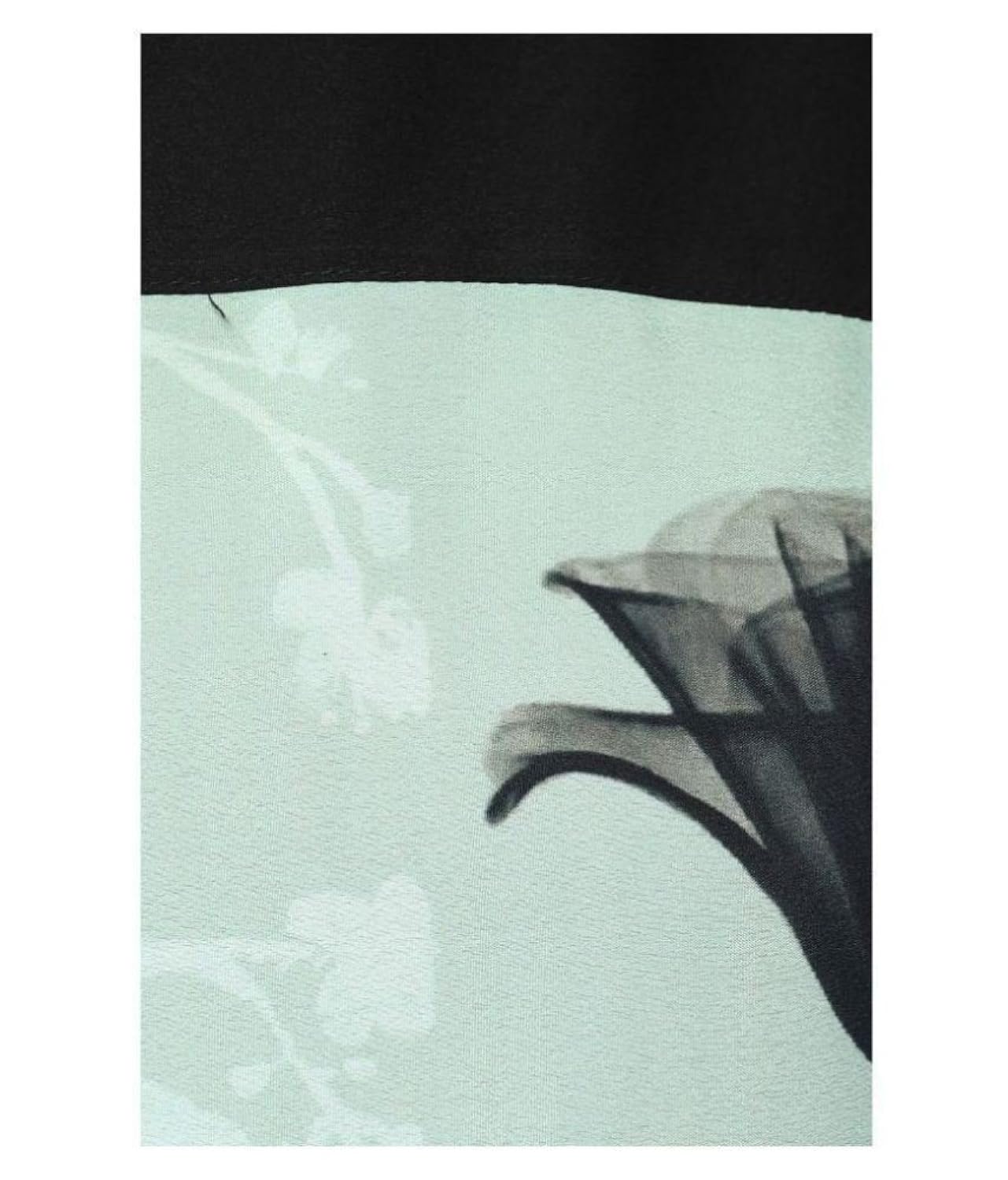 janasya women's black digital printed crepe kurti