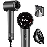 Hair Dryer, Professional Ionic Hair Dryer for Fast Drying, Low Noise, Lightweight, 600 Million Negative Ions High-Speed Hair Blow Dryer with Diffuser for Curly Hair Women, Men, Home, Travel, Salon