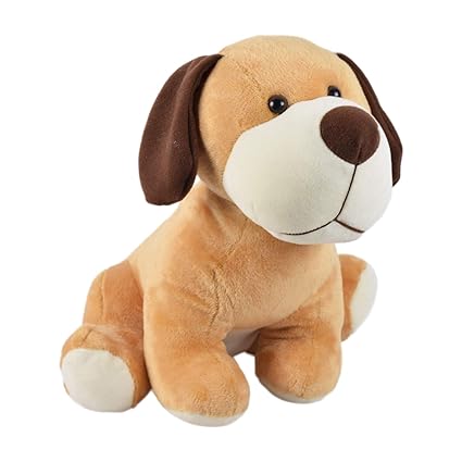 Ultra Cute Sitting Dog Soft Toy 12 Inches Brown