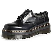 Dr. Martens Unisex 8053 Quad 5-Eye Shoe, Black Polished Smooth