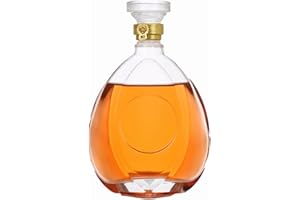 Liquor Bottle Decanter, 500ML Lead-Free Crystal Decanter, Whiskey Decanter with Airtight Glass Stoppern, Whiskey Vodka Bourbo