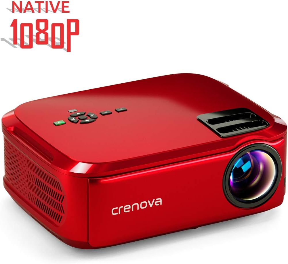 Crenova Proyector Nativo 1080p LED proyector de vídeo, 5500 Lux ...