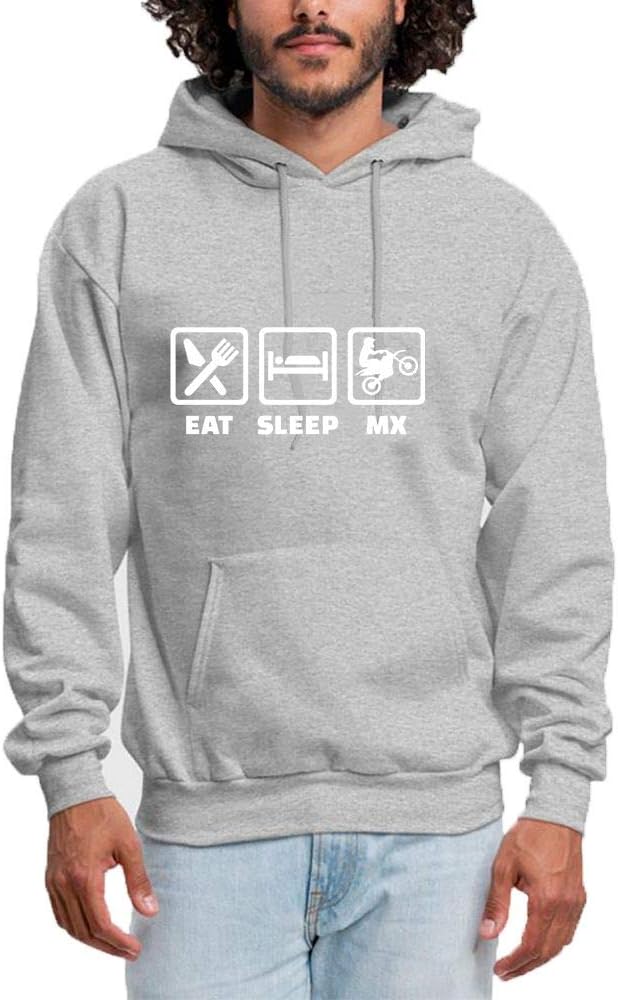 Women Hoodie Creative EAT/Sleep/MX Logo Pullover Hooded Sweatshirt
