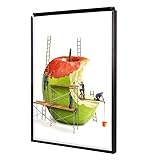 24x36 Poster Frames, Plexiglass, Black Aluminum