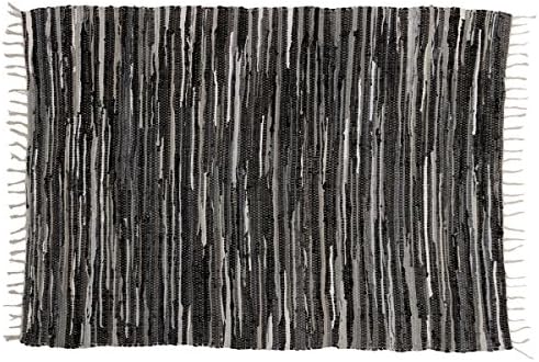 Chindi 4x6 Area Variegated Recycled Rag Rug Multi-Color Natural Woven Fabric For Living Room Kitchen Bedroom Dorm for Hardwood Floors