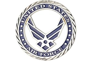 GUWADA U.S. Air Force Military Coin Core Values Challenge Coin,Airman's Values Creed Challenge Coins Collectible Veteran Gift for Men, USAF Memorabilia Coins