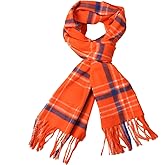 TZ Promise Herringbone Houndstooth Checked Pattern Cashmere Feel Classic Soft Luxurious Winter Scarf For Men Women