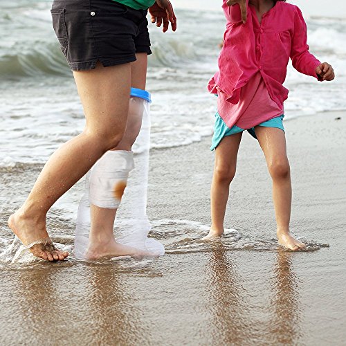 Adult Leg Cast Cover with Waterproof Seal Protection. Keep Casts