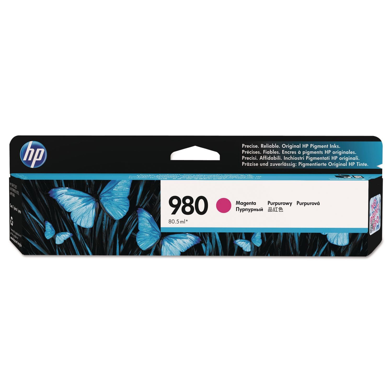 HP D8J08A 980 Original Ink Cartridge, Magenta, Single Pack
