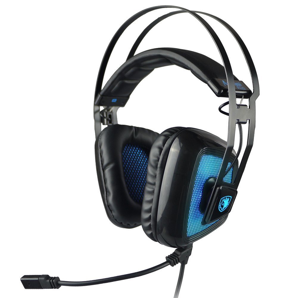 Sades SA-919S Antenna Plus - Gaming Headphones Black/Blue