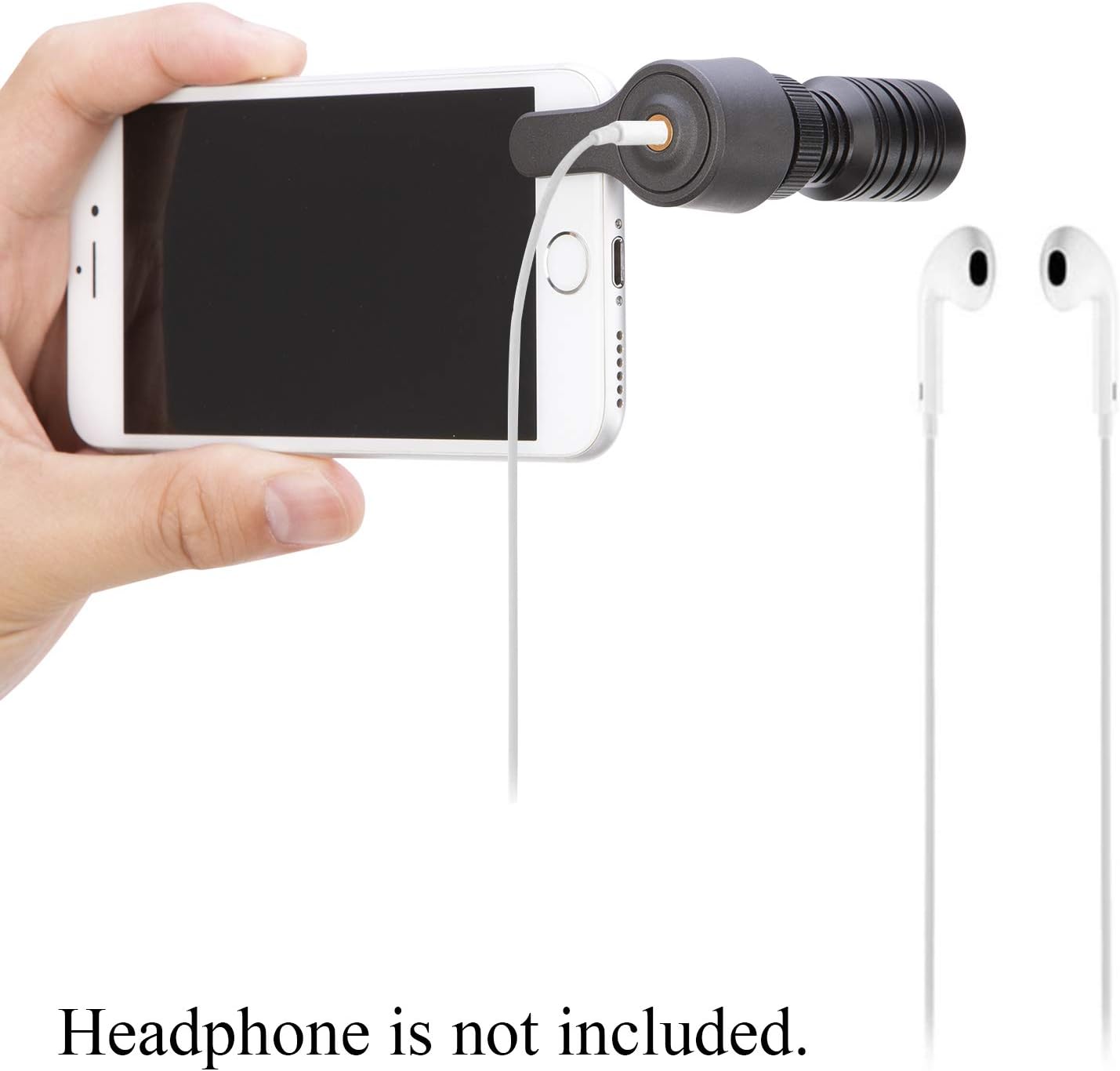Cell Phone Microphone Shotgun with 3.5mm Monitor, Saramonic Directional Shotgun Mic for iPhone X 8 7 6 5, Samsung Galaxy, LG – External iOS, Android Smartphone Mic Vlog Livestream (TRRS): Home Audio & Theater