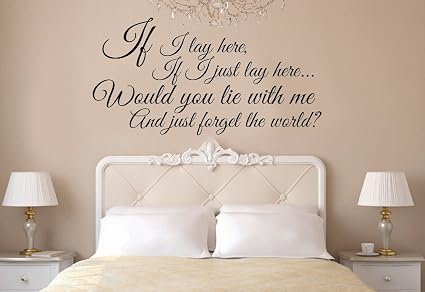 Snow Patrol Chasing Cars Lyrics Vinyl Wall Decal Sticker Art Extra Large 22 X 42 Amazon In Home Kitchen Looking for the show am i the only one left chasing lights at the disco? snow patrol chasing cars lyrics vinyl