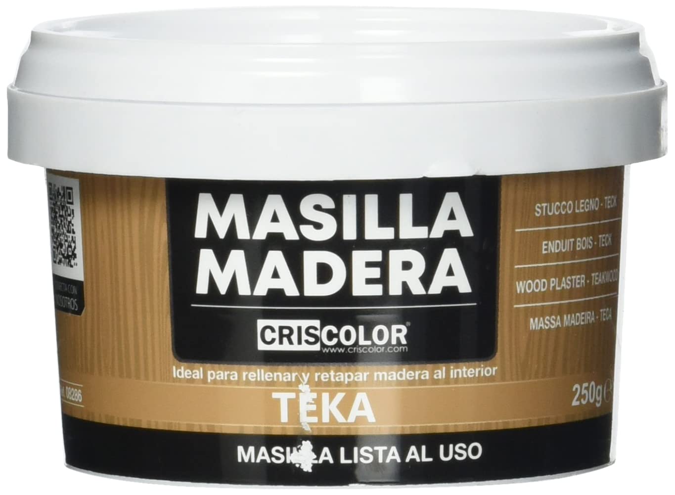 Criscolor 412857 Putty Wood Teak, Container 250 gr