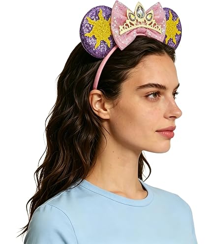 Amazon.com : Loungefly Disney Stained Glass: Rapunzel Ears  display picture 3