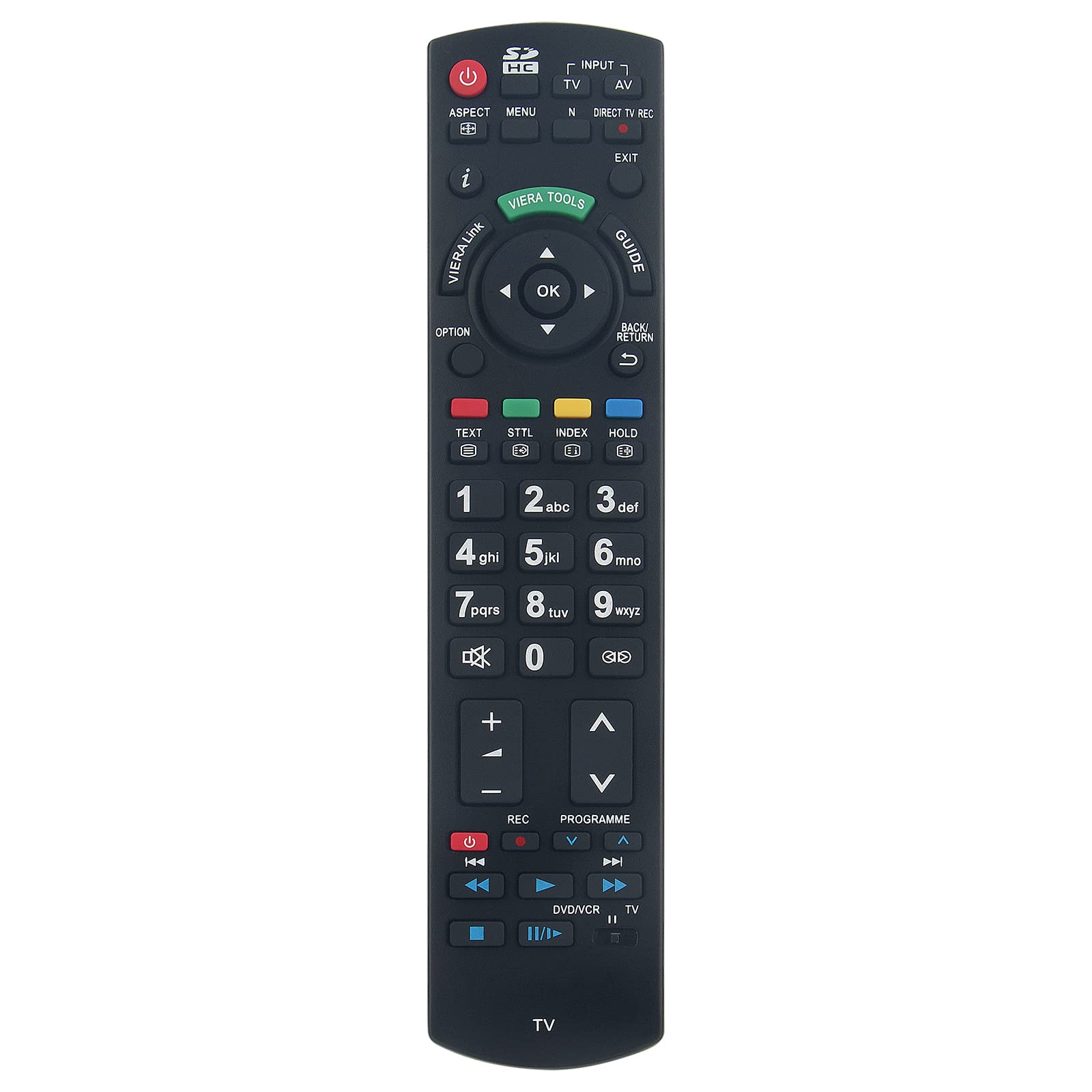 ROLLGAN N2QAYB000428 Replace Remote Compatible with Panasonic N2QAYB000428 remote forTV TX-L32G10B TX-L37G10B TX-P50X25E TX-PF37X20 TX-PF42S20 TX-PF42X20