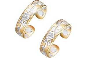 Vicmag Copper Magnetic Ring for Women, Copper Ring Ladies Fingers Thumb 100% Solid Pure Copper Jewelry Gift Adjustable (Gold Silver)