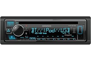 KENWOOD KDC-BT35 CD Car Stereo with Bluetooth, Front USB, AUX, Amazon Alexa, SiriusXM Radio Ready and Variable Display Color Illumination