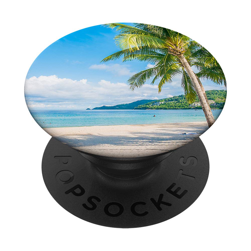 Tropical Palm Trees Ocean Sunny Beach PopSockets PopGrip: Swappable Grip for Phones & Tablets