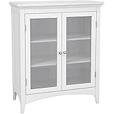 Teamson Home Freestanding Two-Door Floor Cabinet, White