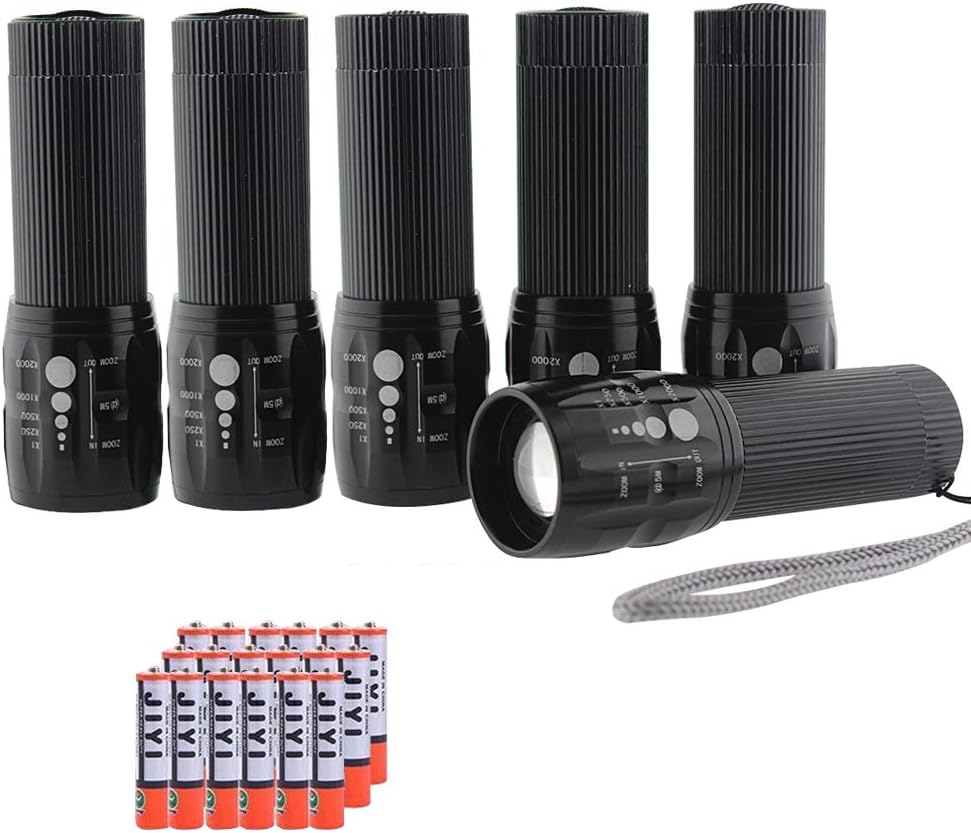 YAOMING Small Flashlight Single Mode LED Flashlights(6 Pack)