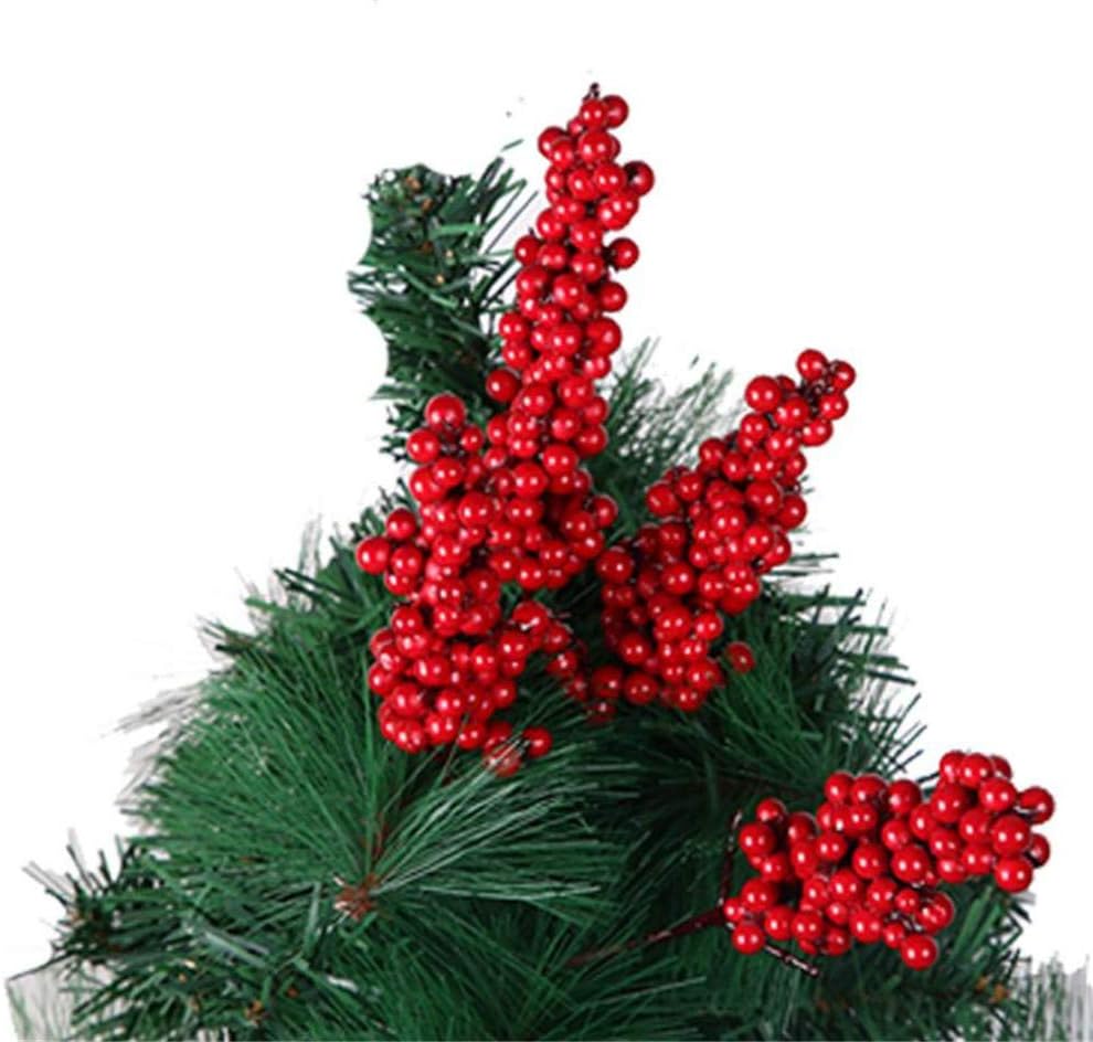 Bivilictek 12pc Artificial Red Berries Stems 8in Christmas Berries Picks Holly Berries Christmas Tree Filler Wedding Decor Red Berries B Home Kitchen Cjp Org In