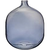 Modern Clear Tinted Glass Vase, Blue