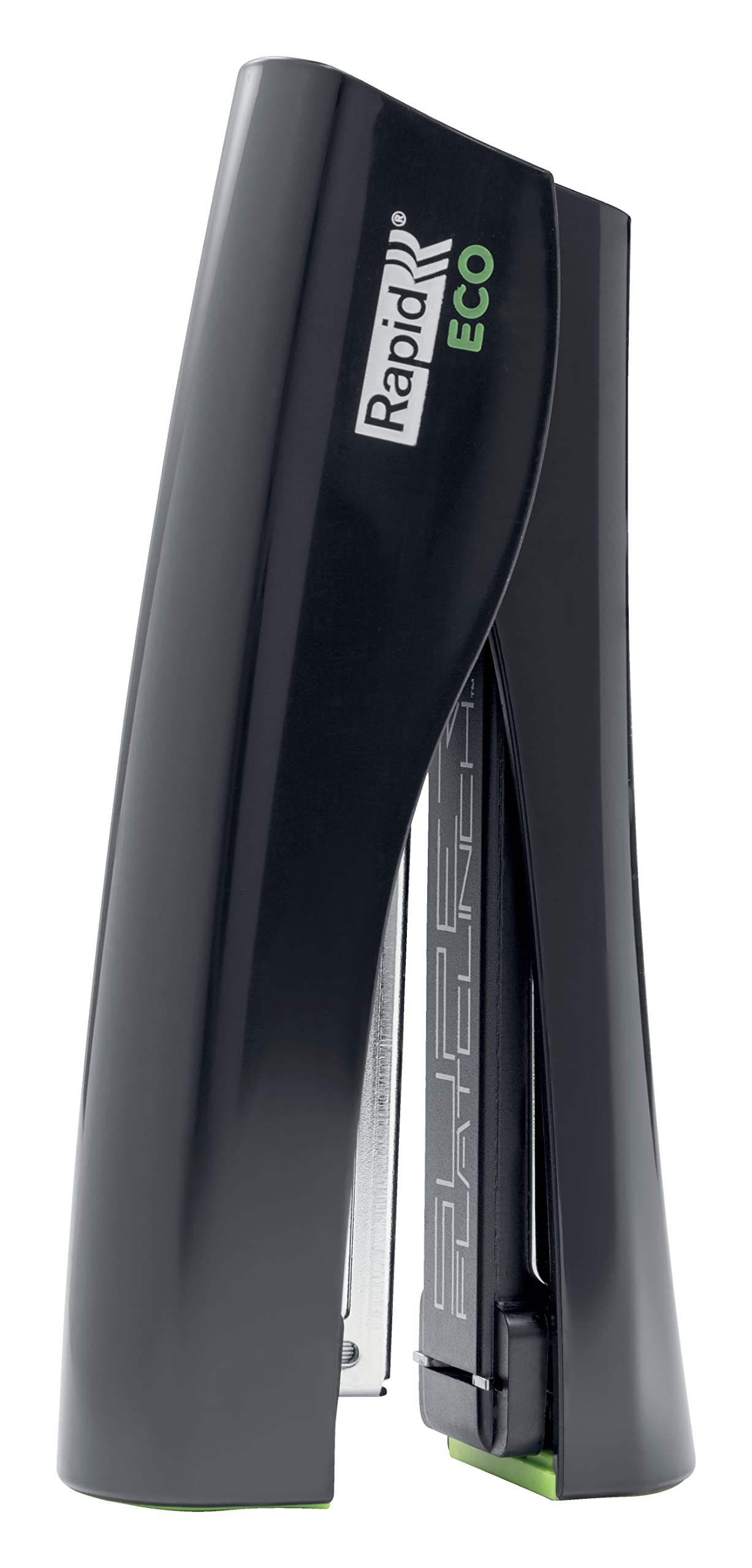 Rapid ECO Stand Up Stapler, Compact & Heavy Duty Stapler Made Using Recycled Plastic, For Home, Office Or School Use, Eco Conscious Stationery Range, Black, 24509000