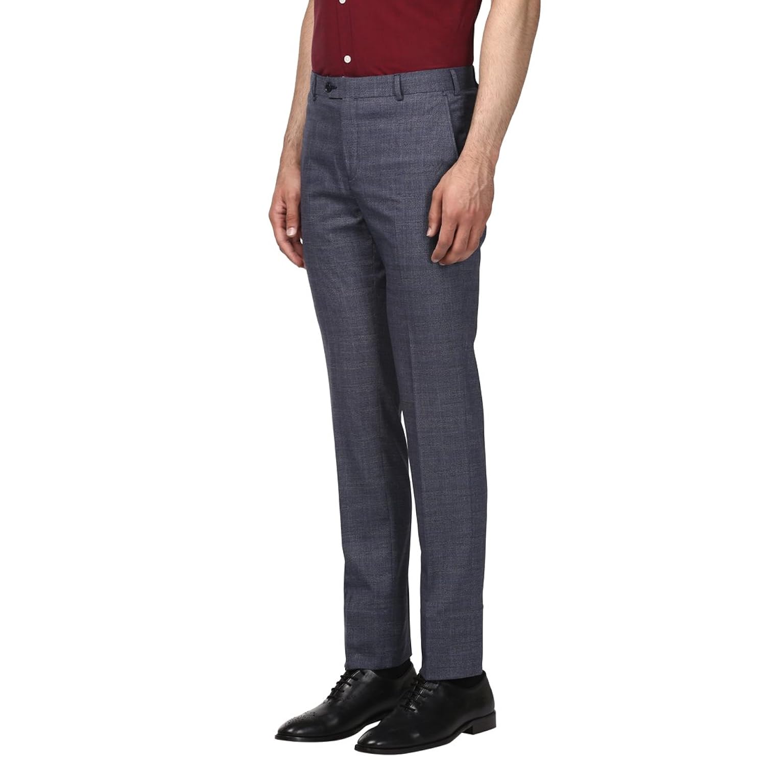 raymond men's slim fit formal trousers