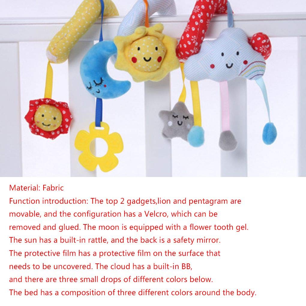 Flushzing Lit Bebe Toy Moon Star Education Wrap Pendentif Hanging Confortable Autour De Poussette Jouet Lit Winding Lit Ferroviaire Jouet Jouets De Lit Bebe Et Accessoires Bebe Puericulture Zwembaddebeemd Nl