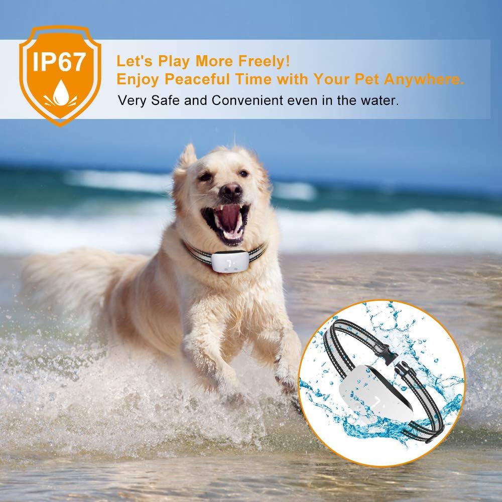 Nest 9 Dog Bark Collar, Rechargeable Anti Barking Training Collar, No Bark Collar 7 Adjustable Sensitivity and Intensity Levels for Small Medium Large Dogs: Pet Supplies