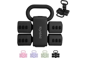 kisnbld Adjustable Dumbbell Set of 2, 4 in 1 Free Weights Dumbbells Set for Women with Fast Adjustment, Each 2lb 3lb 4lb 5lb Hand Weights Set for Home Gym & Outdoor Exercise Training