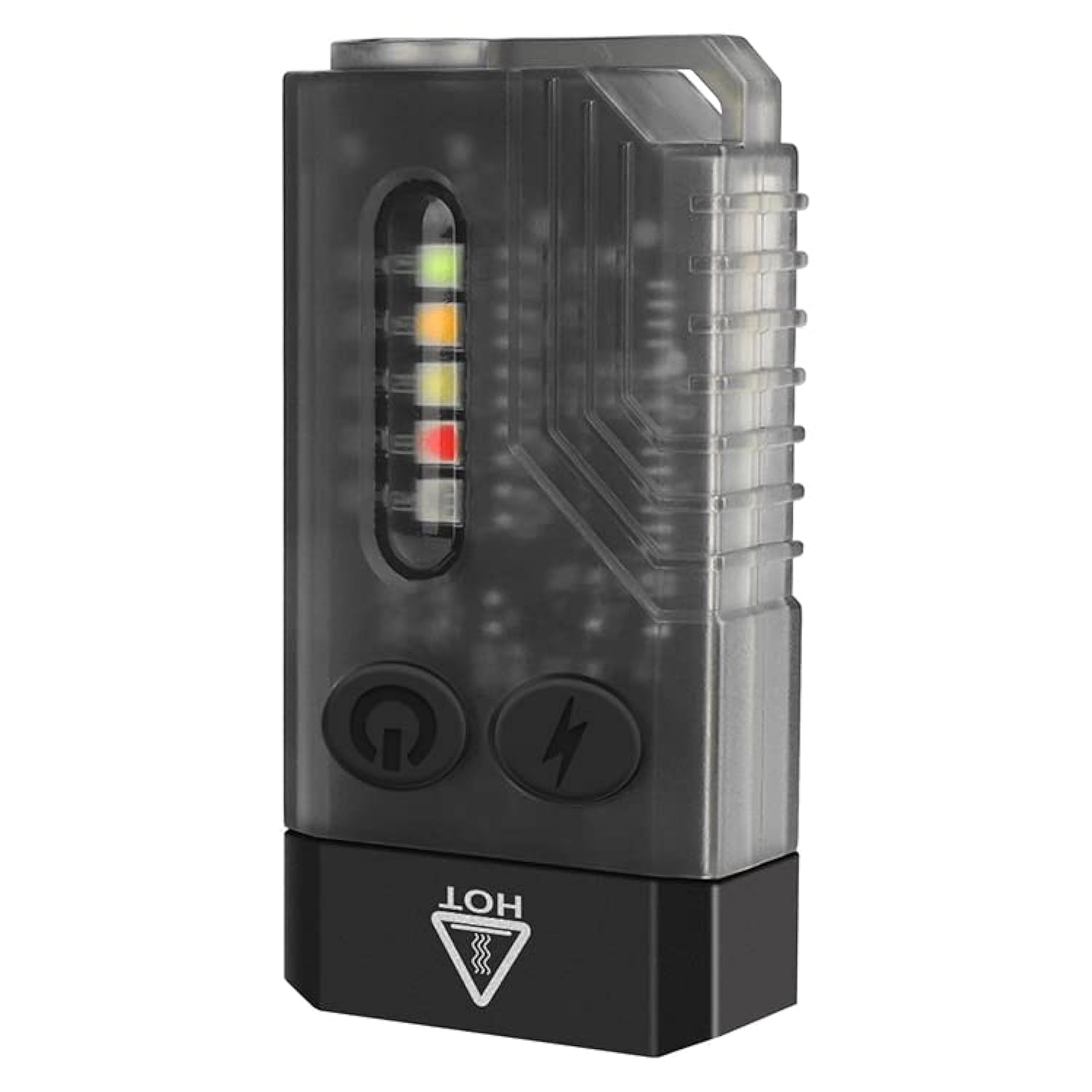 Vortex V10 EDC Flashlight with Red UV Blue Green Yellow White Light Emergency Signals Fluorescent Powerful 1000lm Rechargeable Mini Pocket LED Keychain Flashlight USB-Type C Magnetic end