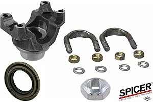 NATIONAL DRIVETRAIN PINION YOKE U BOLT STYLE KIT - COMPATIBLE WITH JEEP TJ YJ XJ CJ DANA 30 35 44 1310 SERIES