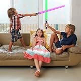 OSDUE Light Up Saber with Sound 7 Color Retractable LED Sword Toy Kids Teens view 6