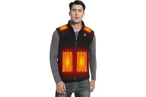 Vokora Heated Vest for Men with Battery Pack, Lightweight Fleece Electric Heating Vest for Winter Outdoor Hunting