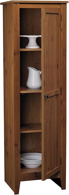 Amazon Com Ameriwood Home Single Door Pantry Old Fashioned Pine