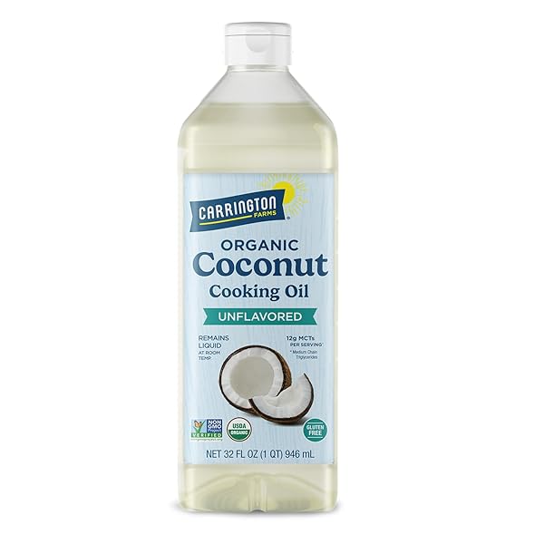 CARRINGTON FARMS ORGANIC LIQUID COCONUT COOKING OIL, 32...