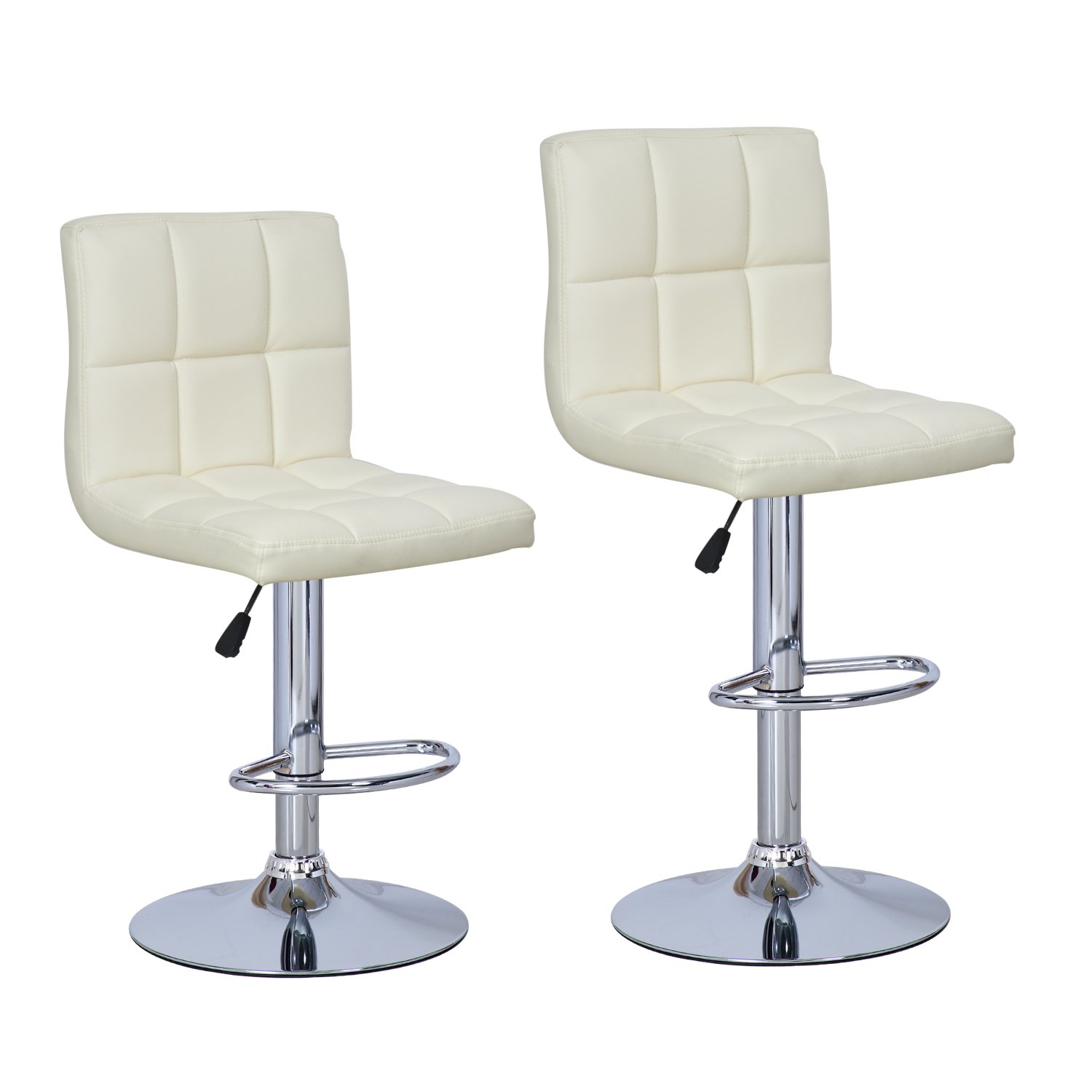 Best round white leatherette seat cushion