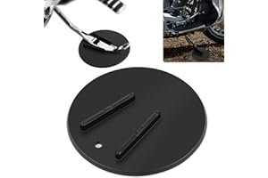PSLER Motorcycle Kickstand Pad Kick Stand Coaster Puck Parking Stand for Davidson Touring Support Plate Helps Park Your Bike 