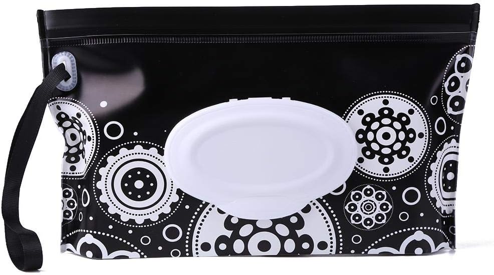 Amazingdeal Portable Wipe Container Case EVA Wet Tissue Stroller Bag Cosmetic Pouch (D)