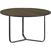 Coaster Home Furnishings Yaritza Round Mango Wood Coffee Table Natural and Gunmetal 935995