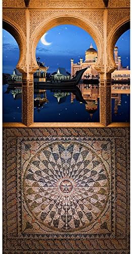 Sewing Taj Mahali Palace Glitter Iron On Craft Motif Stylish Patch Embellishments Finishes