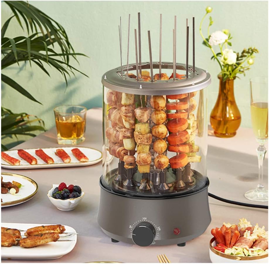 Review zaizai Electric Indoor Searing Grill 360° Automatic Rotation