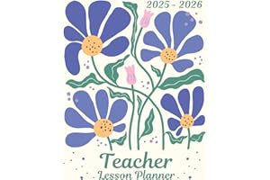 Teacher Lesson Planner: Weekly and Monthly Agenda & Record Book For Class Organization and Planning | Academic School Year | 