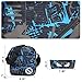 Fantastic Zone Boy Girl School Backpack for Childrens for Middle School, 3 Sets of Capacity 20L School Bag, Pencil Bag & Shoulder Bag, Book Backpack with Florescent Mark